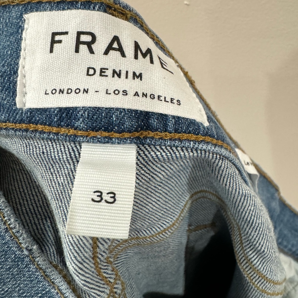 Frame le high straight jeans size 33 NWT - Picture 10 of 12